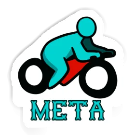 Motocycliste Autocollant Meta Image