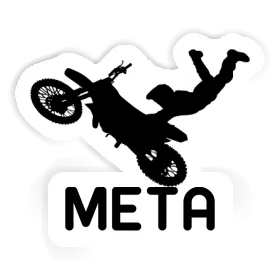 Autocollant Motocrossiste Meta Image