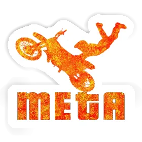 Autocollant Meta Motocrossiste Image