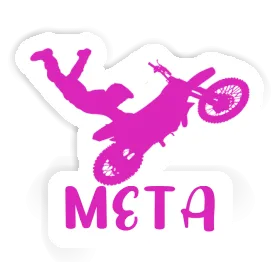 Autocollant Meta Motocrossiste Image