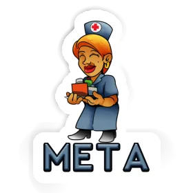 Autocollant Infirmière Meta Image