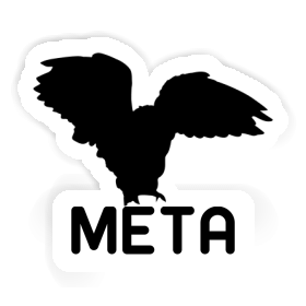 Autocollant Hibou Meta Image