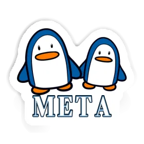 Meta Autocollant Pingouin Image