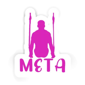 Meta Autocollant Gymnaste aux anneaux Image