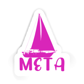 Meta Aufkleber Segelboot Image