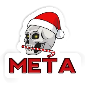 Autocollant Tête de mort Meta Image