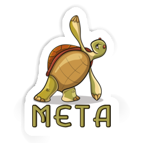 Tortue yoga Autocollant Meta Image