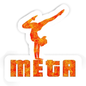 Autocollant Femme de yoga Meta Image