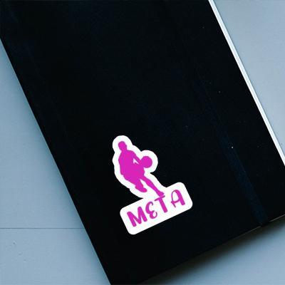 Sticker Basketball Player Meta Notebook Image
