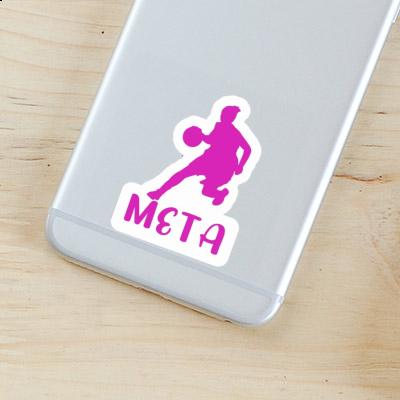 Meta Sticker Basketball Player Notebook Image