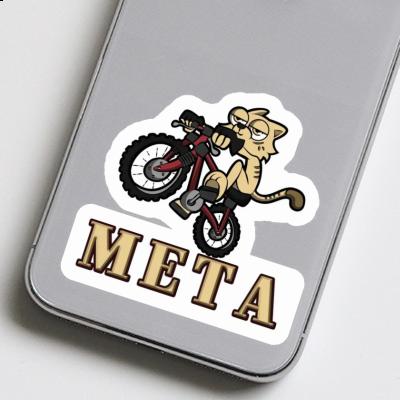 Meta Autocollant Chat Laptop Image
