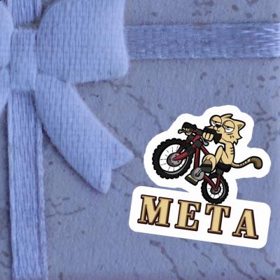 Meta Aufkleber Fahrradkatze Meta Aufkleber Fahrradkatze Image