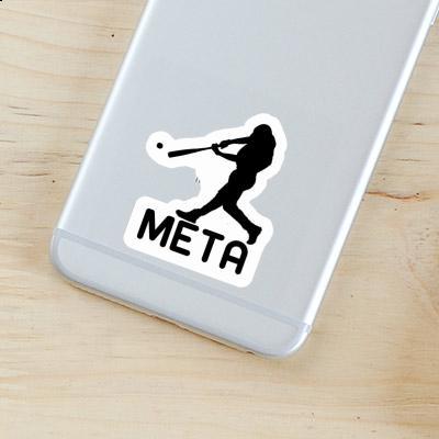 Meta Aufkleber Baseballspieler Gift package Image