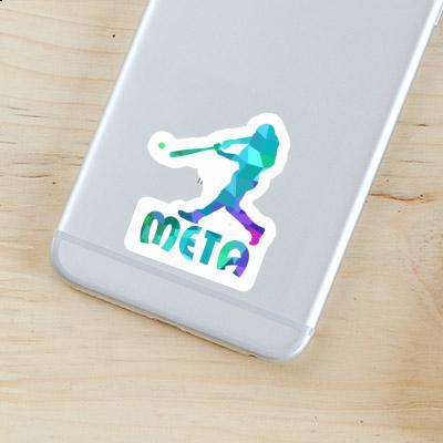 Meta Sticker Baseballspieler Image