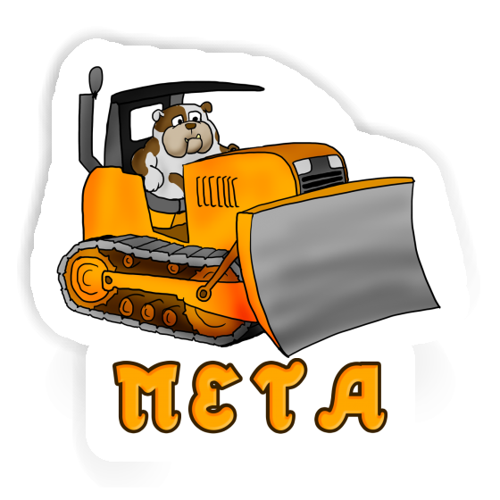 Sticker Bulldozer Meta Notebook Image