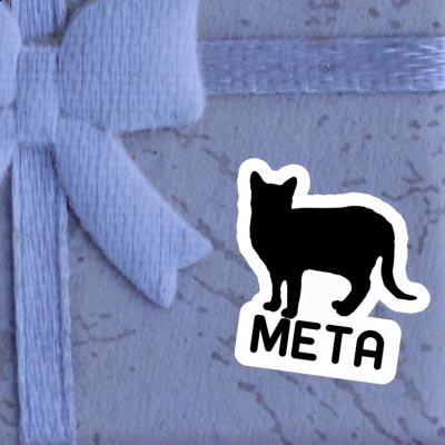Aufkleber Katze Meta Notebook Image