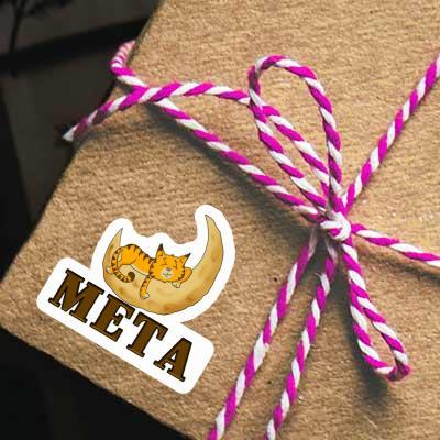 Sleeping Cat Sticker Meta Gift package Image