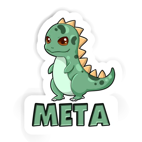 Meta Autocollant Dino Laptop Image