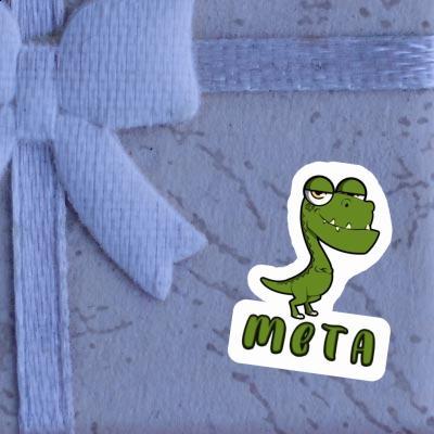 Sticker Meta Dinosaur Laptop Image