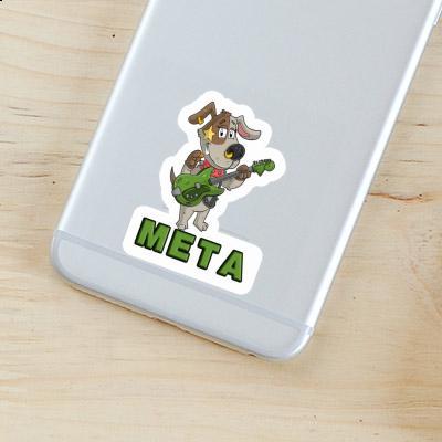 Gitarrist Aufkleber Meta Notebook Image