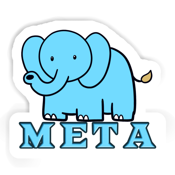 Meta Autocollant Éléphant Laptop Image