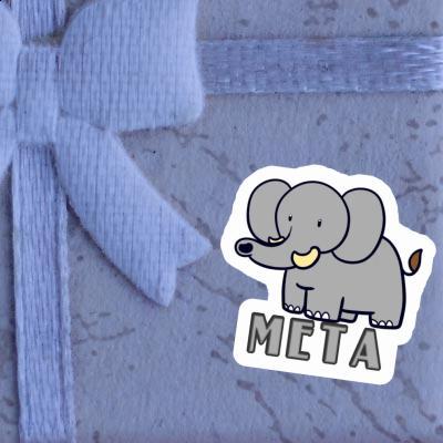 Meta Sticker Elephant Laptop Meta Sticker Elephant Laptop Image