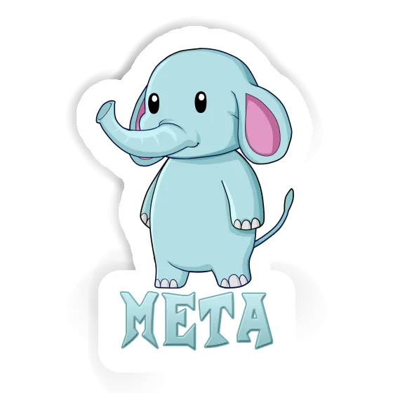 Meta Autocollant Éléphant Notebook Image