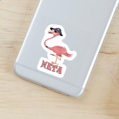 Flamingo Sticker Meta Laptop Image