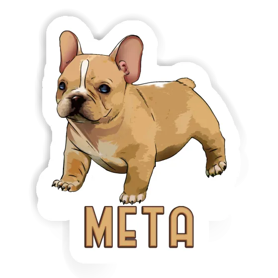 Sticker French Bulldog Meta Notebook Image