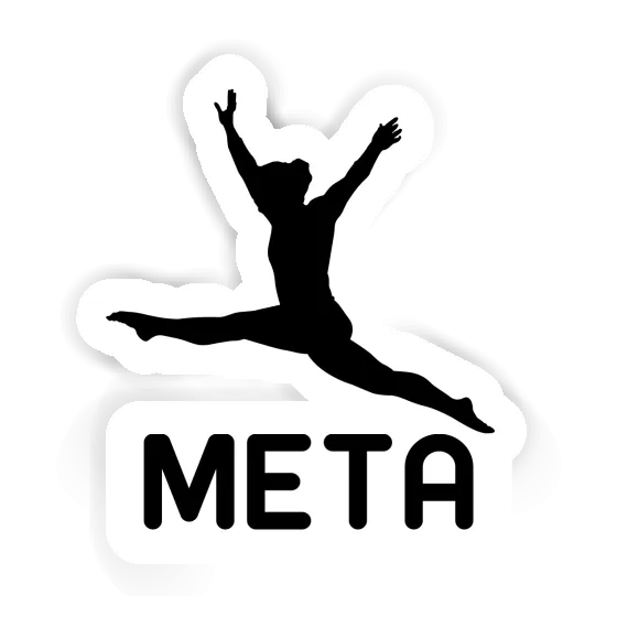 Gymnaste Autocollant Meta Notebook Image