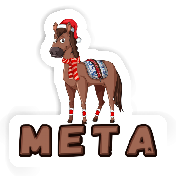 Sticker Weihnachtspferd Meta Laptop Sticker Weihnachtspferd Meta Laptop Image