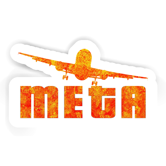 Meta Aufkleber Flugzeug Gift package Image