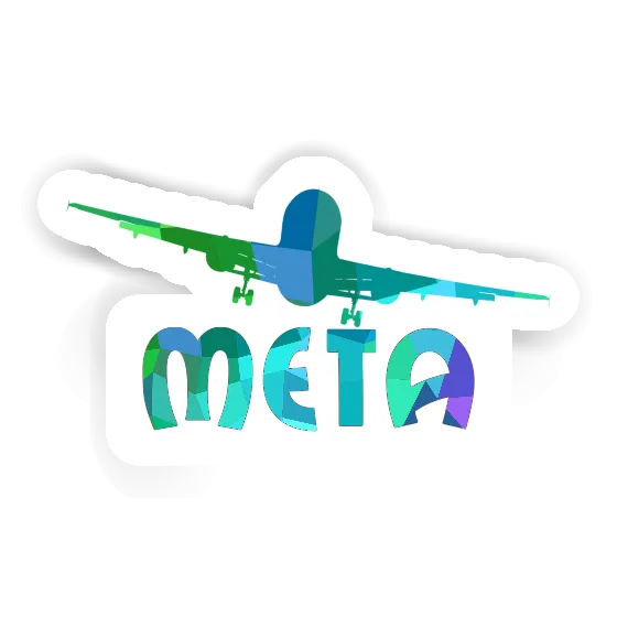 Autocollant Meta Avion Image