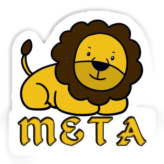 Autocollant Meta Lion Notebook Image