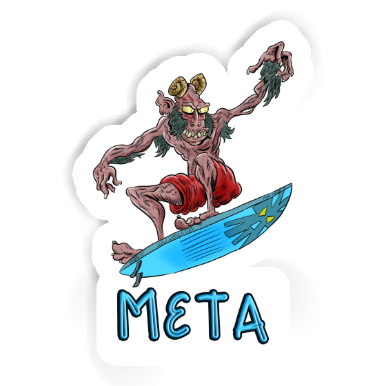 Autocollant Surfeur Meta Image
