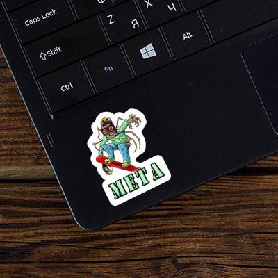 Autocollant Boarder Meta Notebook Image