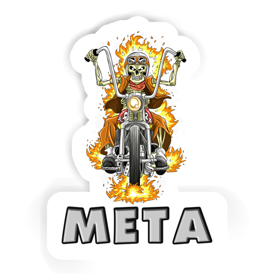 Autocollant Meta Motocycliste Laptop Image
