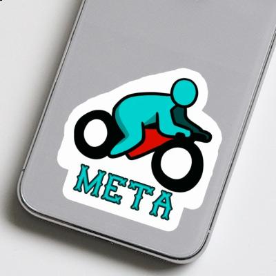 Aufkleber Motorradfahrer Meta Notebook Image