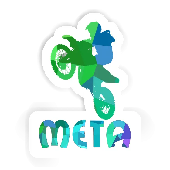 Sticker Meta Motocross-Fahrer Image