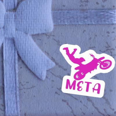 Autocollant Meta Motocrossiste Laptop Image