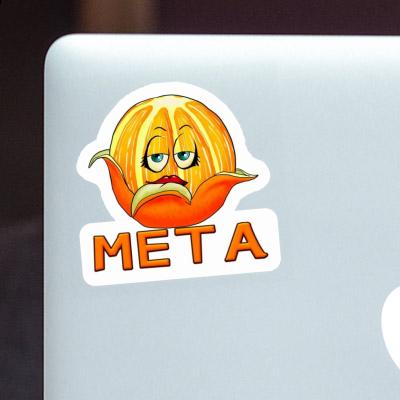 Meta Sticker Orange Notebook Image