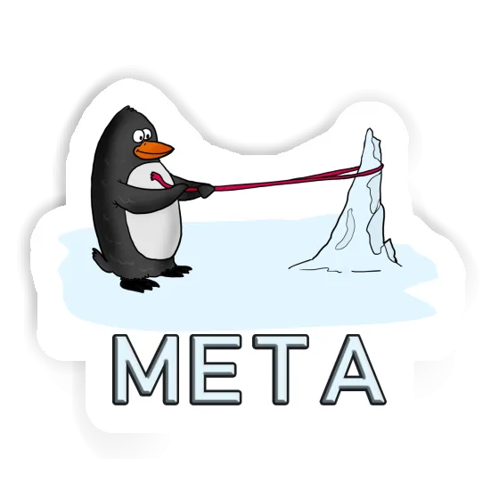 Aufkleber Meta Pinguin Notebook Image