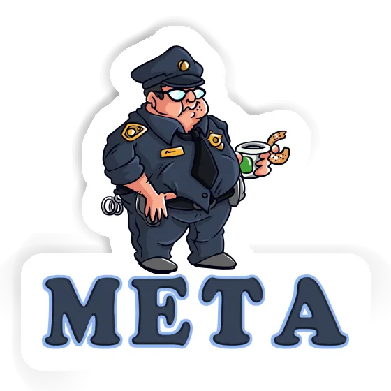 Sticker Meta Police Officer Notebook Sticker Meta Police Officer Gift package Image