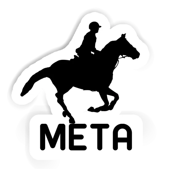 Horse Rider Sticker Meta Notebook Image
