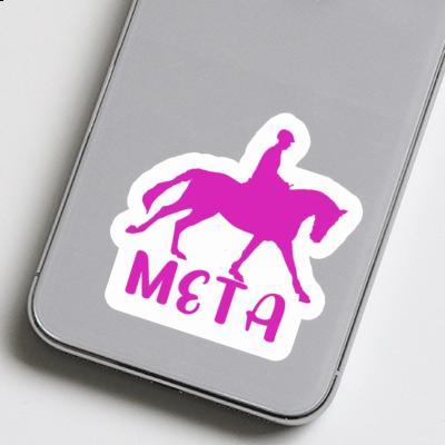 Meta Sticker Horse Rider Laptop Image