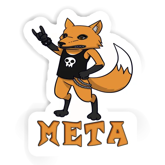 Aufkleber Fuchs Meta Notebook Image