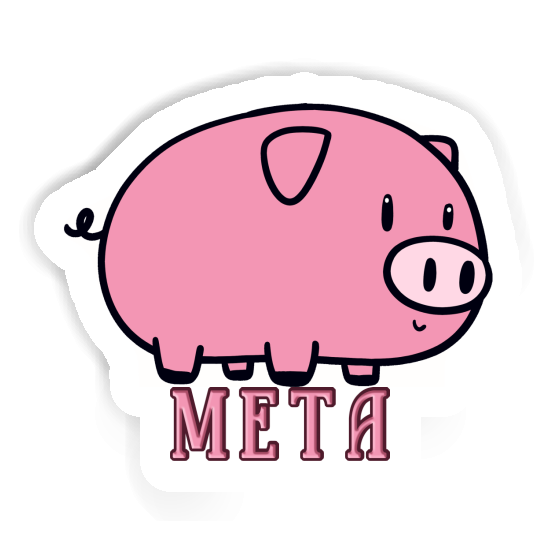 Meta Sticker Pig Laptop Image