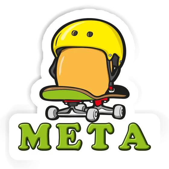 Sticker Skateboard Egg Meta Laptop Image