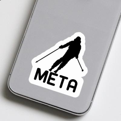 Aufkleber Meta Skifahrerin Gift package Image
