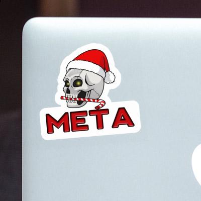 Autocollant Tête de mort Meta Image